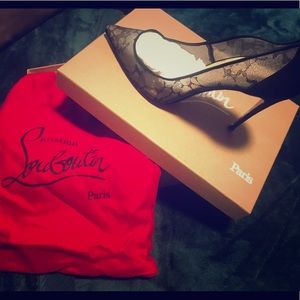 Authentic Christian Louboutin Lace Pump